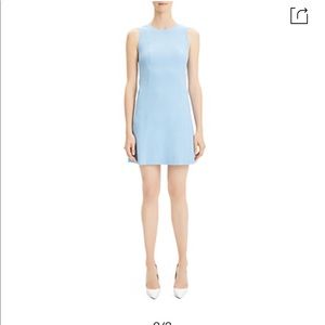 Theory baby blue shift dress size 0